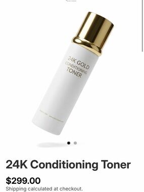 LuminousLV 24K Gold Conditioning Toner - Gold & White